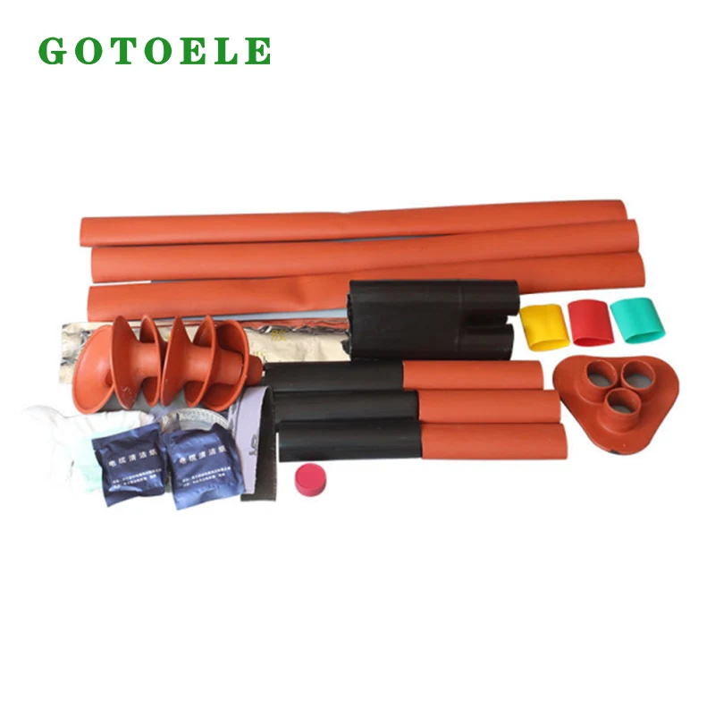 Kit de terminaison de câble thermorétractable extérieur à 3 noyaux 33kV