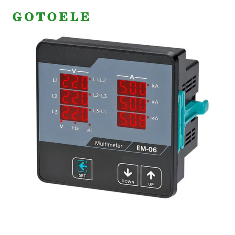 EM-06 Compteur numérique de courant de tension triphasé