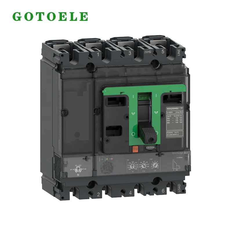 Disjoncteur à boîtier moulé de style NSX 3P 63A - 1600A