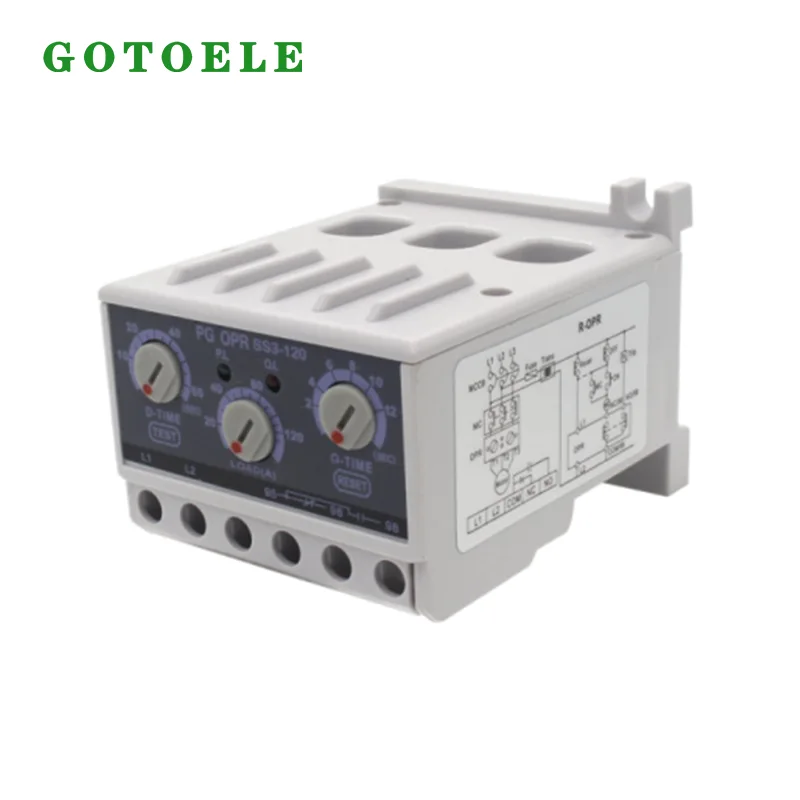 Relais électronique de surcharge de moteur PG OPR-SS3-120